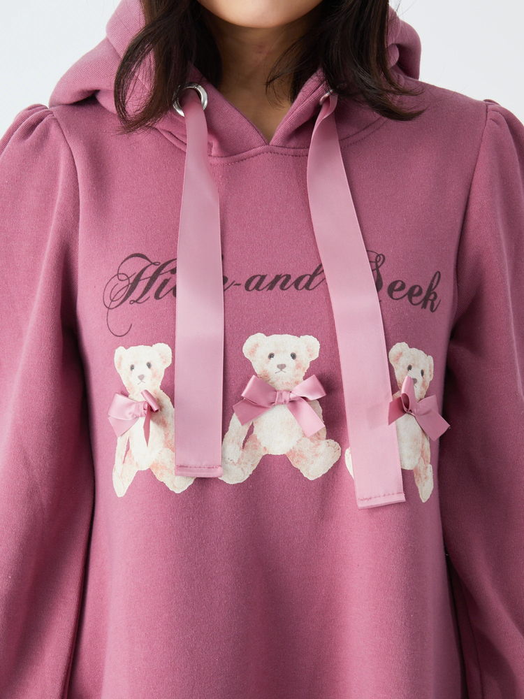 くまちゃんパーカーOP - Ank Rouge(アンクルージュ)のワンピース