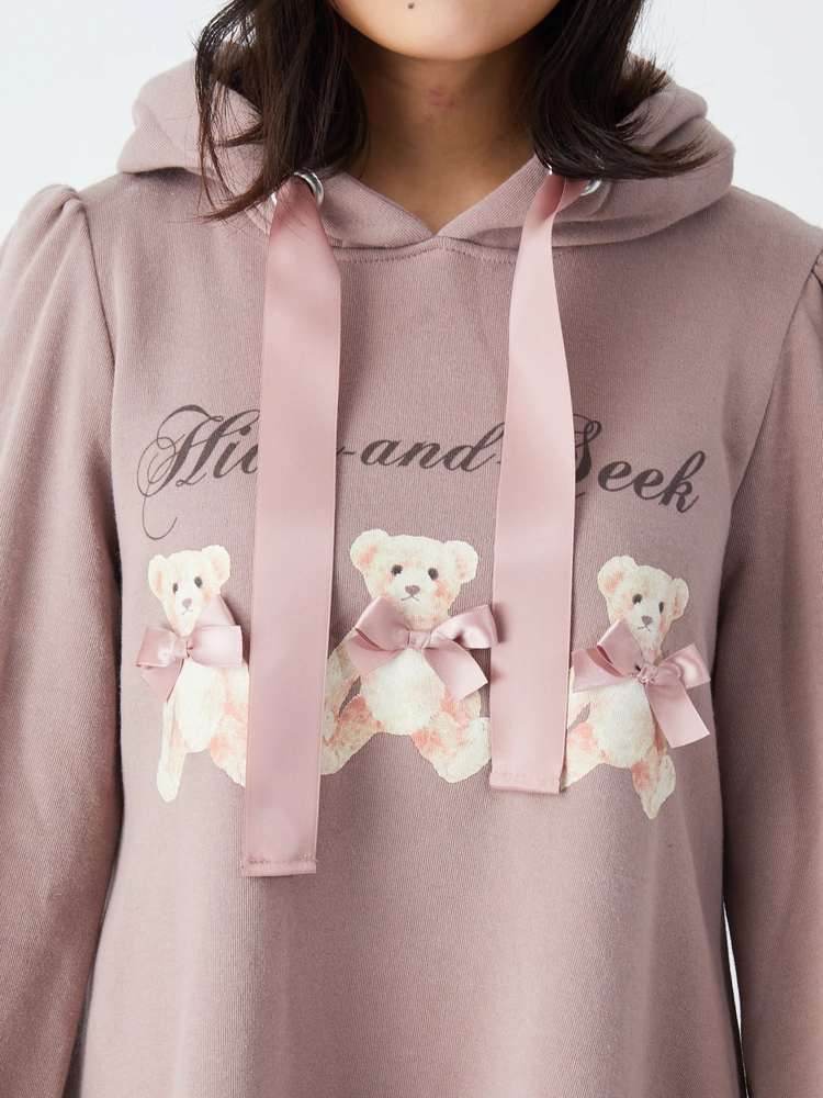 くまちゃんパーカーOP - Ank Rouge(アンクルージュ)のワンピース