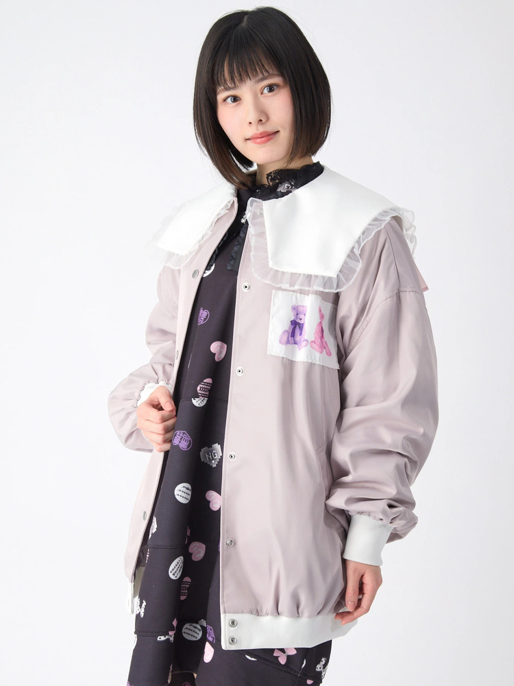 くまちゃんセーラーブルゾン - Ank Rouge(アンクルージュ)のブルゾン