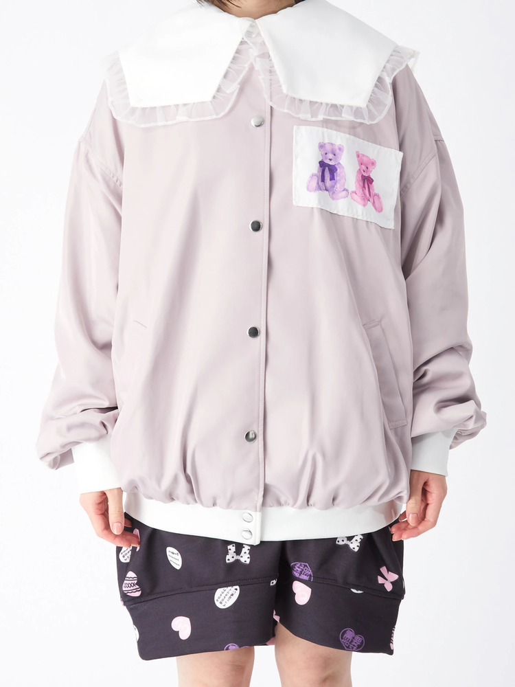 くまちゃんセーラーブルゾン - Ank Rouge(アンクルージュ)のブルゾン