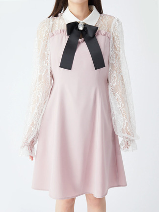 Ank Rouge☆最新☆新品☆デコルテクロスセットアップワンピ