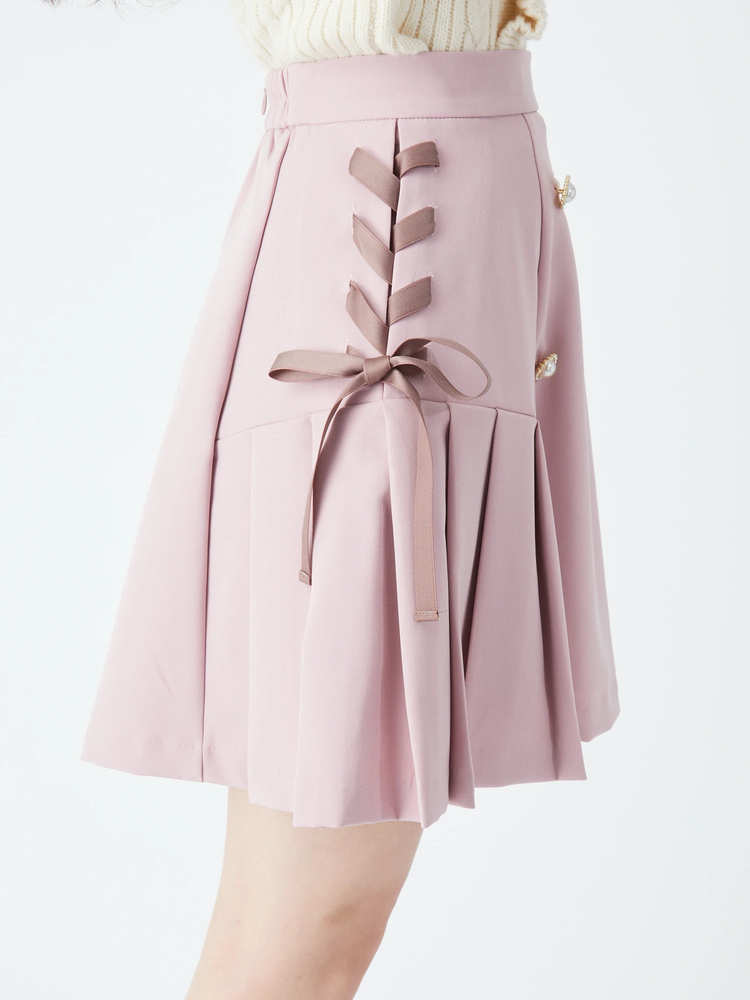 サイドスピンドルプリーツ切り替えSK - Ank Rouge(アンクルージュ)の