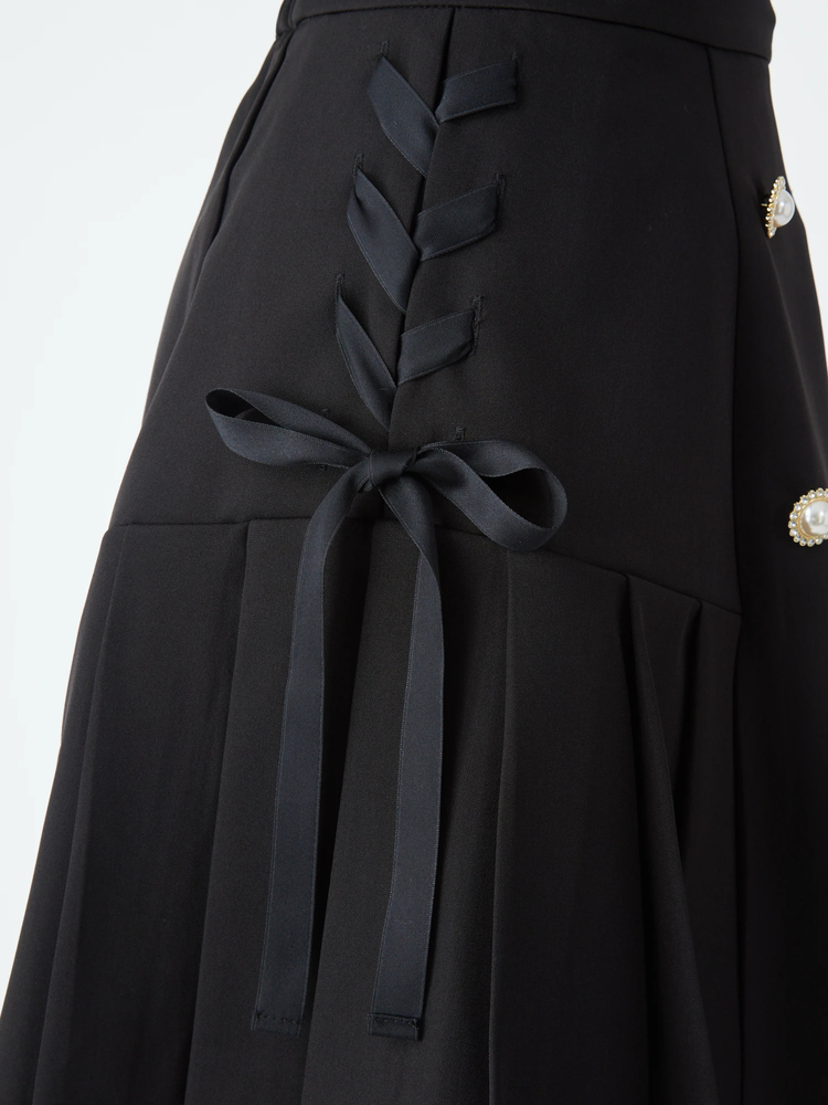 サイドスピンドルプリーツ切り替えSK - Ank Rouge(アンクルージュ)の