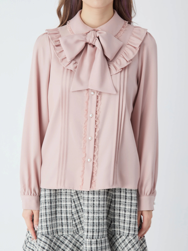 極希少/美品 Yves Saint Lauren ボウタイ付シルクフリルブラウス SAINT LAURENT（シャツ/ブラウス(長袖/七分)）のフリマアイテム一覧