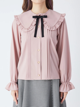 Classic Frillフード付ブラウス ショート丈袖口フェザーブラウス – BUNNY APARTMENT