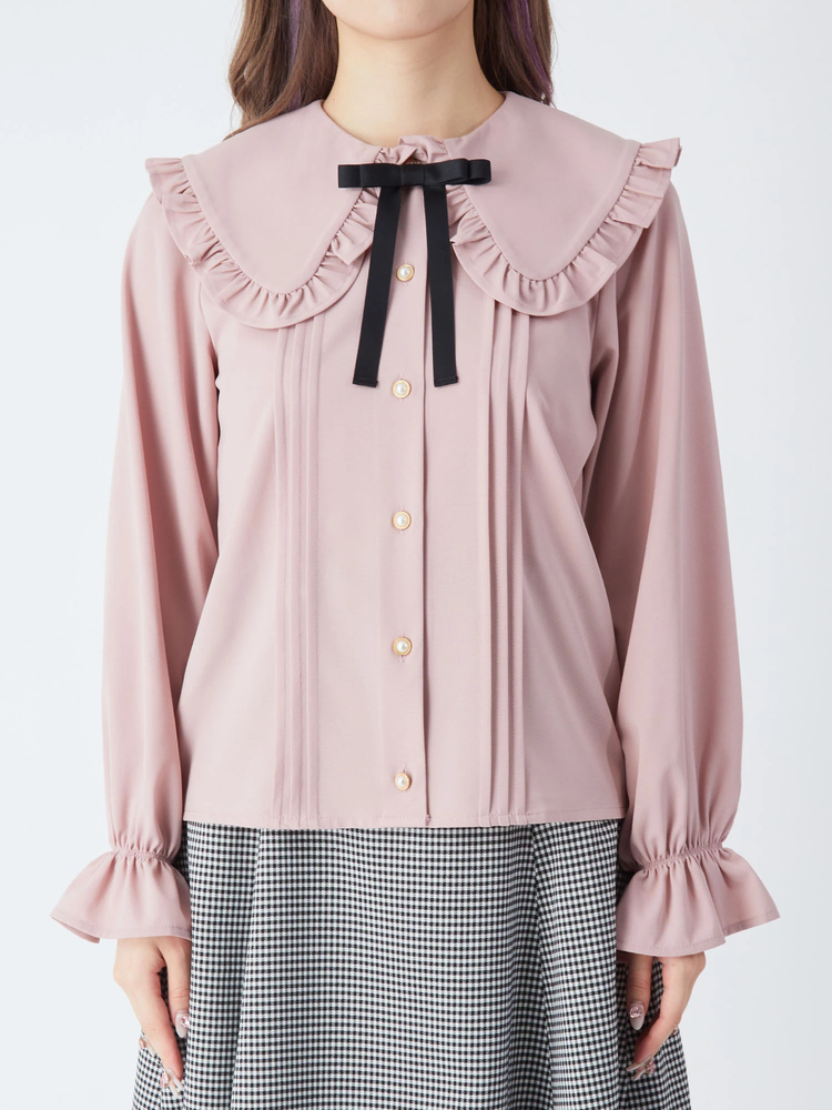 フリルカラークラシックブラウス - Ank Rouge(アンクルージュ)のシャツ