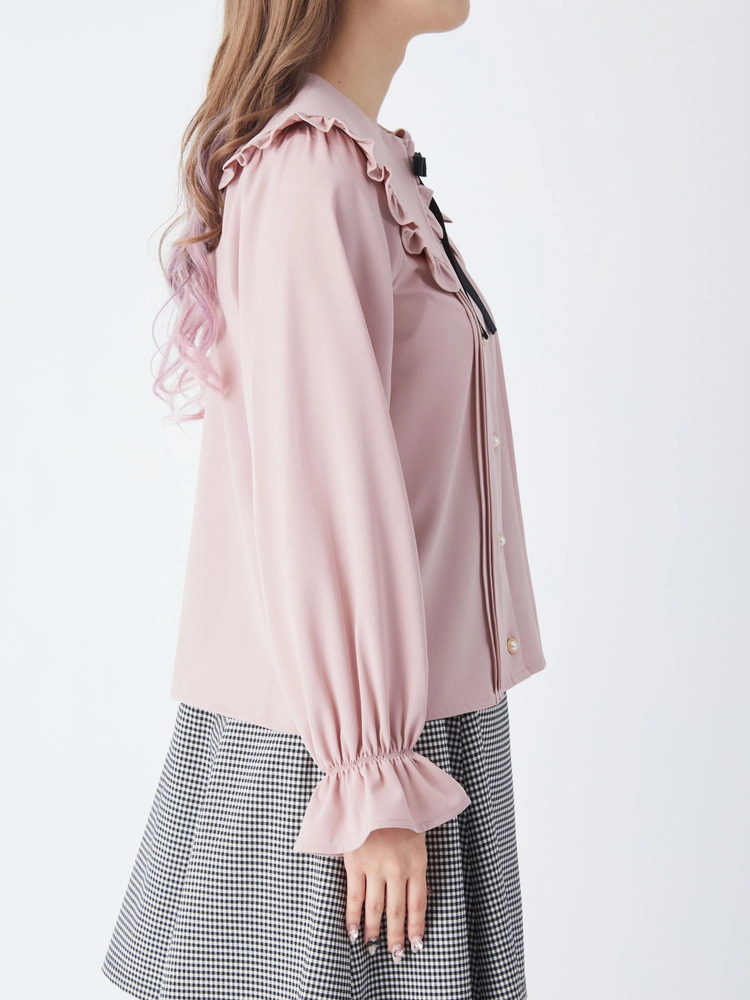 フリルカラークラシックブラウス - Ank Rouge(アンクルージュ)の