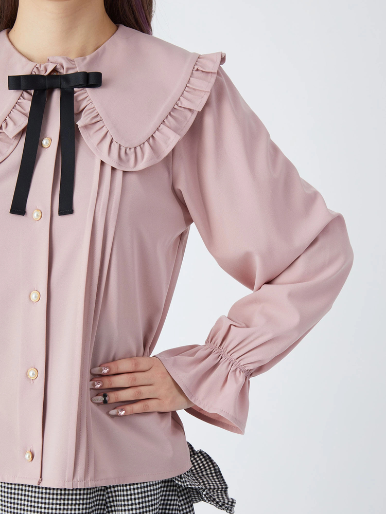 フリルカラークラシックブラウス - Ank Rouge(アンクルージュ)のシャツ