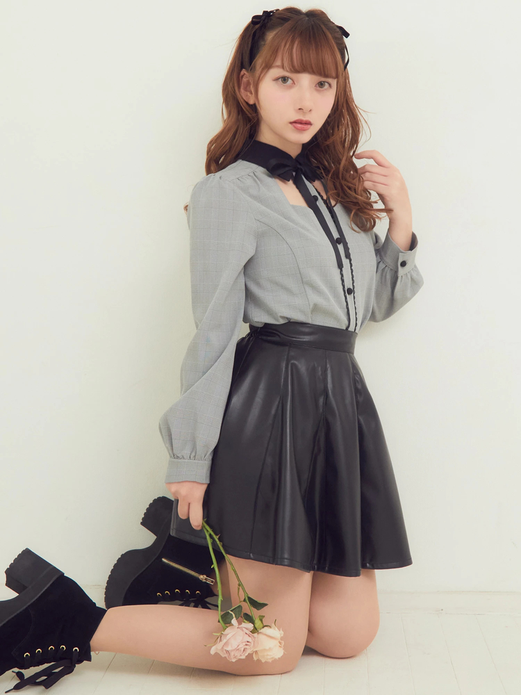 フロント開きブラウス - Ank Rouge(アンクルージュ)のシャツ・ブラウス