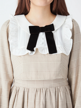 チェック柄ヨークフリルSET/UPワンピース - Ank Rouge(アンクルージュ