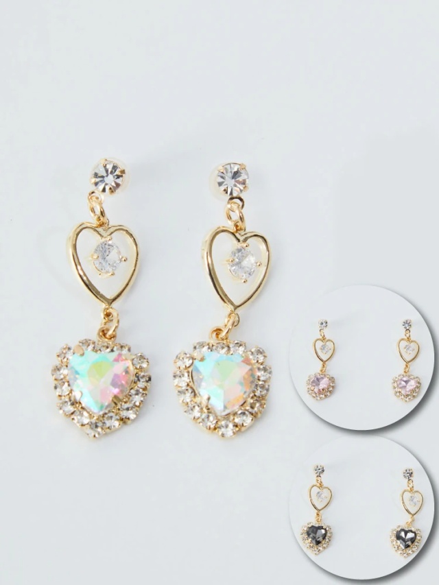 Alice in Tinyroom 悩ま ハート型ピアス 