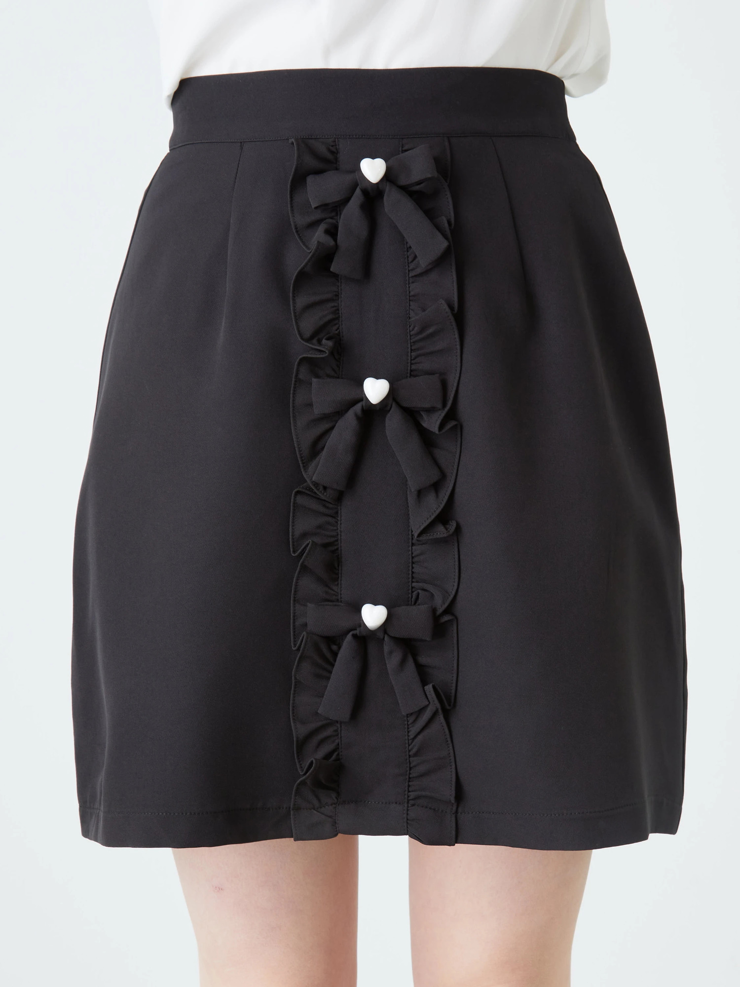 リボンフリル台形スカート - Ank Rouge(アンクルージュ)のスカート 