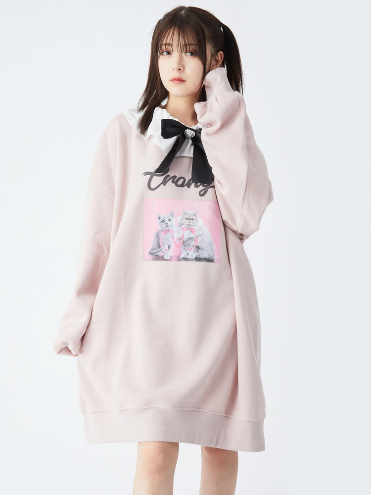 ネコちゃんプルオーバー - Ank Rouge(アンクルージュ)のTシャツ