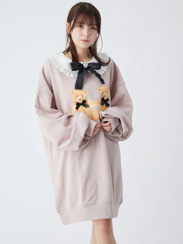 手つなぎくまちゃんプルオーバー - Ank Rouge(アンクルージュ)の