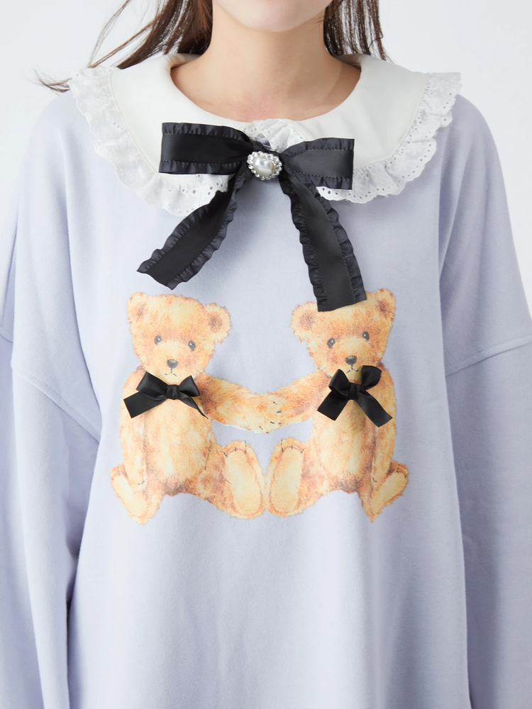 手つなぎくまちゃんプルオーバー - Ank Rouge(アンクルージュ)のT