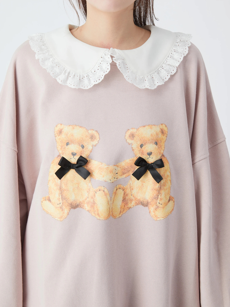 手つなぎくまちゃんプルオーバー - Ank Rouge(アンクルージュ)のT