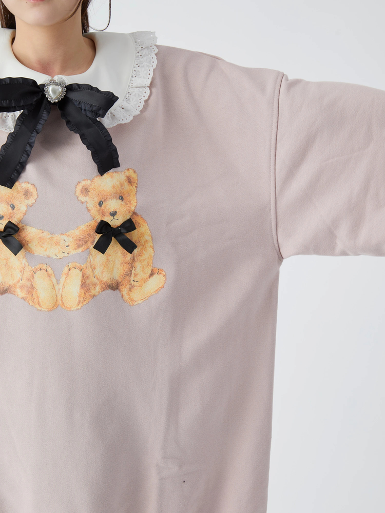 手つなぎくまちゃんプルオーバー - Ank Rouge(アンクルージュ)のT