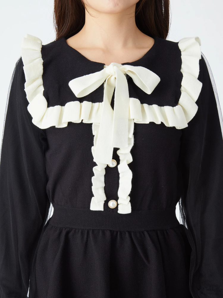 ♡Ank Rouge 明日カノ フリルプルオーバー スウェットワンピース♡ ♡Ank Rouge 明日カノ フリルプルオーバー スウェットワンピース