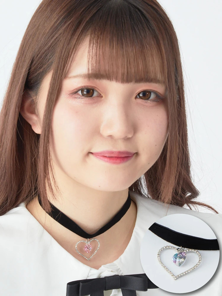 ハートクリスタルチョーカー(オーロラ)