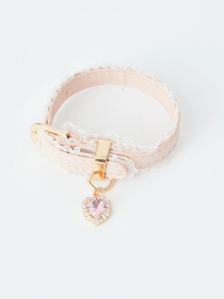 ビジュー付きフリルレザーブレスレット - Ank Rouge(アンクルージュ)の