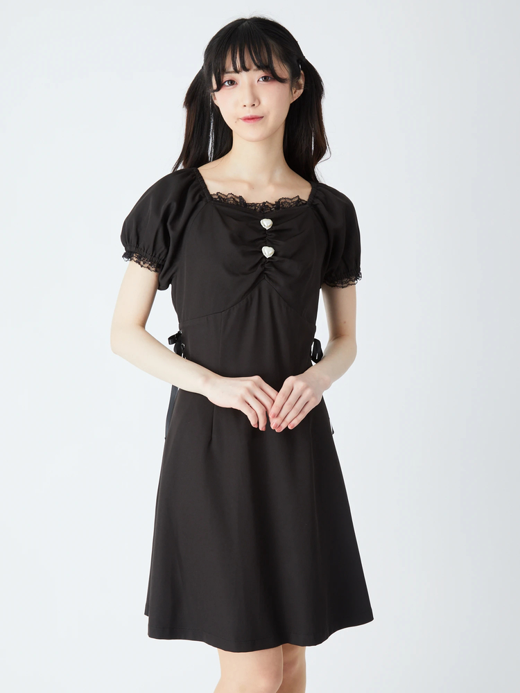 ☆希少☆ AFENDS アフェンズ デニムワンピース XS ブラック ダブルレースアップデニムワンピース | outlet | axes femme