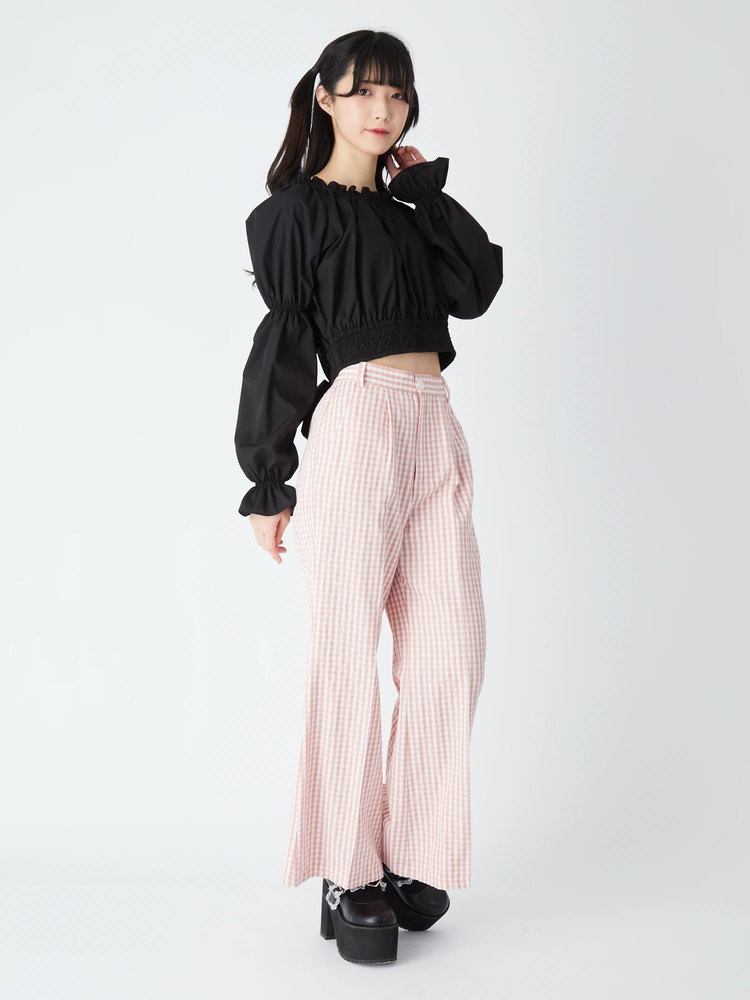 yingyang ◆サンキスドトップス＆パンツセット ギンガムスラックス - Ank Rouge(アンクルージュ)のパンツ