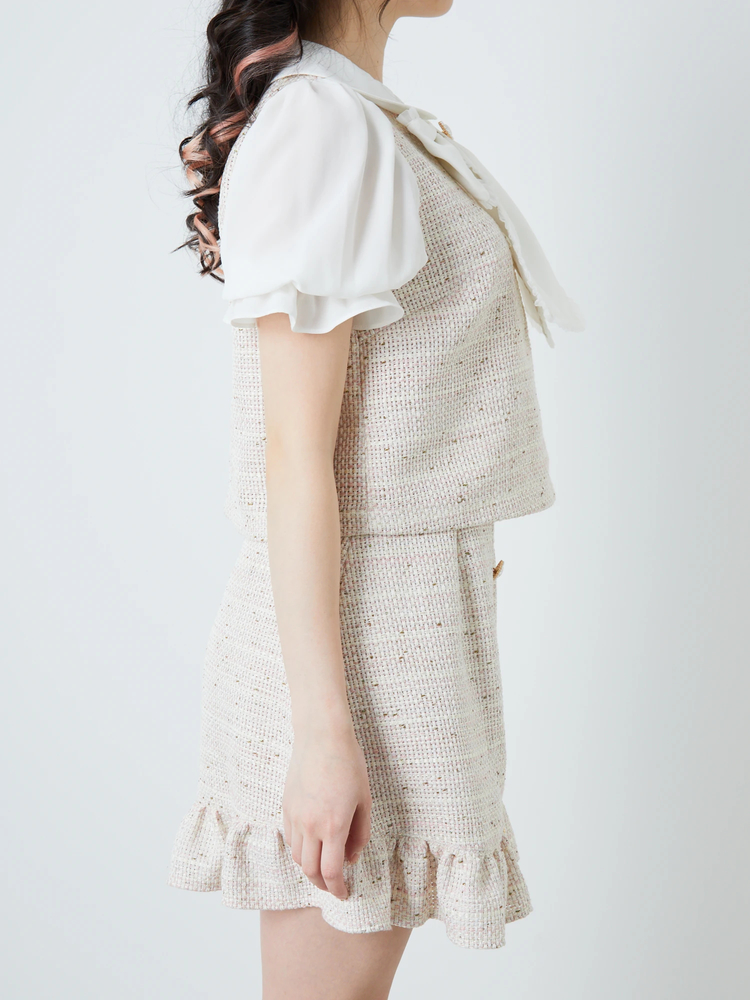 Ank Rouge ツイードTOPS ツイードTOPS - Ank Rouge(アンクルージュ)のTシャツ