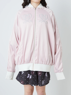 パールハート刺繍スカジャン