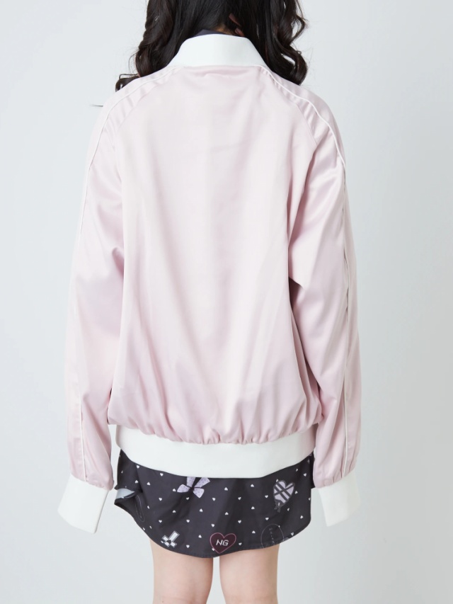 パールハート刺繍スカジャン - Ank Rouge(アンクルージュ)のブルゾン  