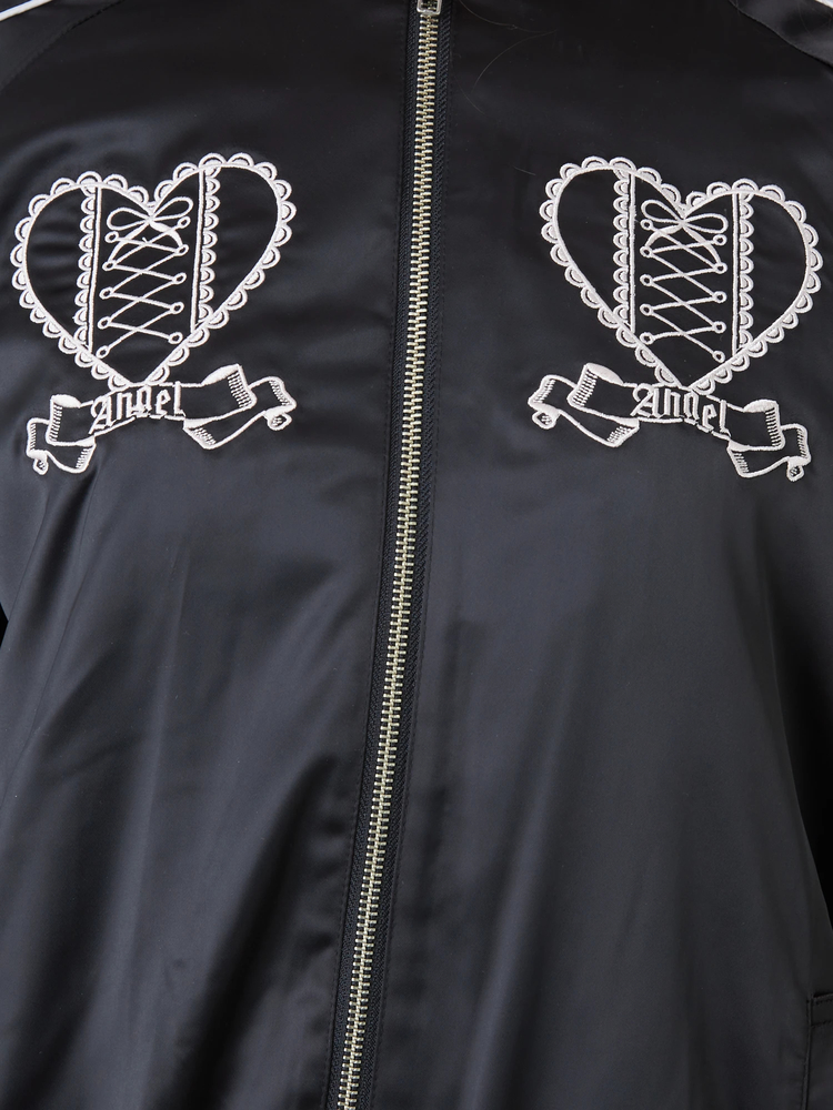 Ank Rouge スカジャン パールハート刺繍スカジャン - Ank Rouge(アンクルージュ)の