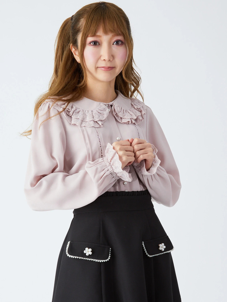 新品未使用✨ TREFLE+1 ブラウス フリル チュール ホワイト Free ラッフルフリルブラウス | Tops,ブラウス | | TREFLE＋1