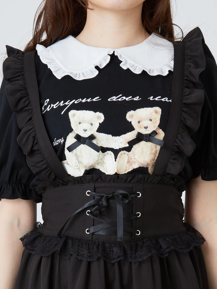 Ank Rouge コルセットティアードJSK ブラック コルセットティアードJSK - Ank Rouge(アンクルージュ)の