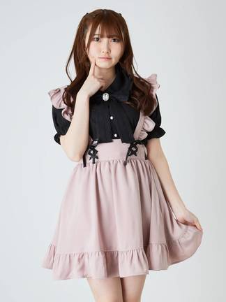 サス付きスカート axes femme（アクシーズファム）の「サス付きフレアスカート