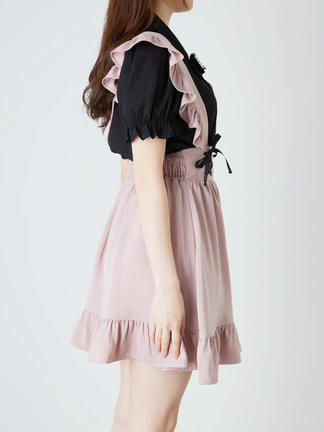 lija フリル付きスカート S/P マルチカラー リージャ ジャカードフリルスカート - ピンク | ZARA Japan / 日本
