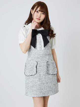 サマーツイードワンピース - Ank Rouge(アンクルージュ)のワンピース