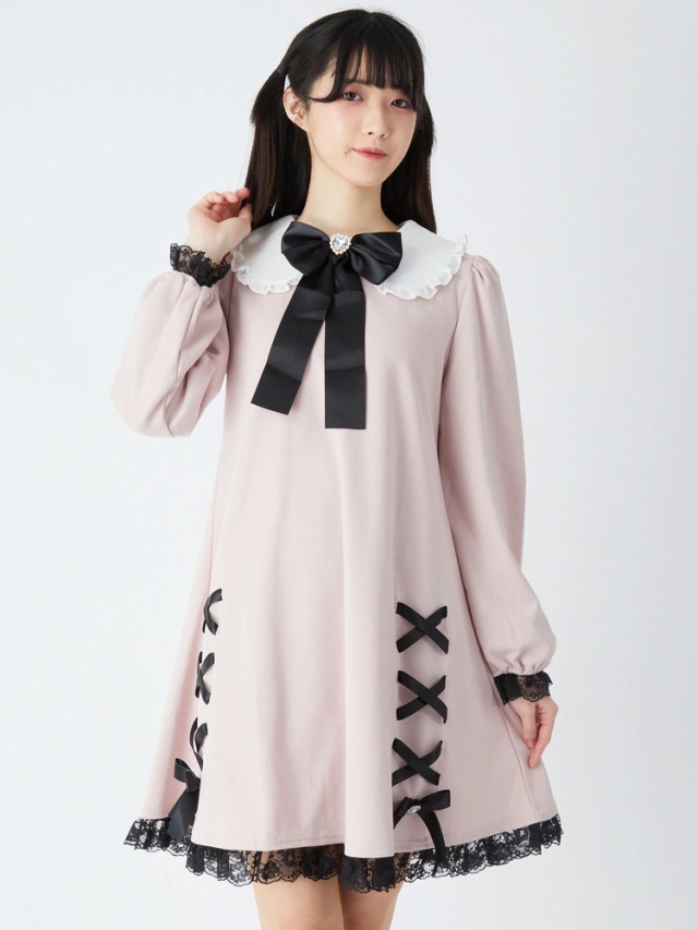 ビジューリボンカットOP - Ank Rouge(アンクルージュ)のワンピース  