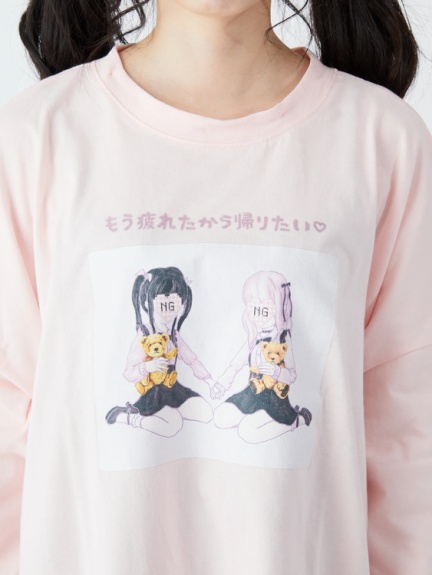 病みかわツインガールロンte Ank Rouge アンクルージュ のtシャツ カットソー ファッション通販 Ailand アイランド