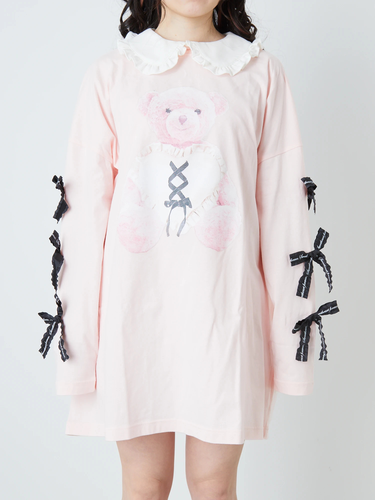 くまちゃんロンTe - Ank Rouge(アンクルージュ)のTシャツ