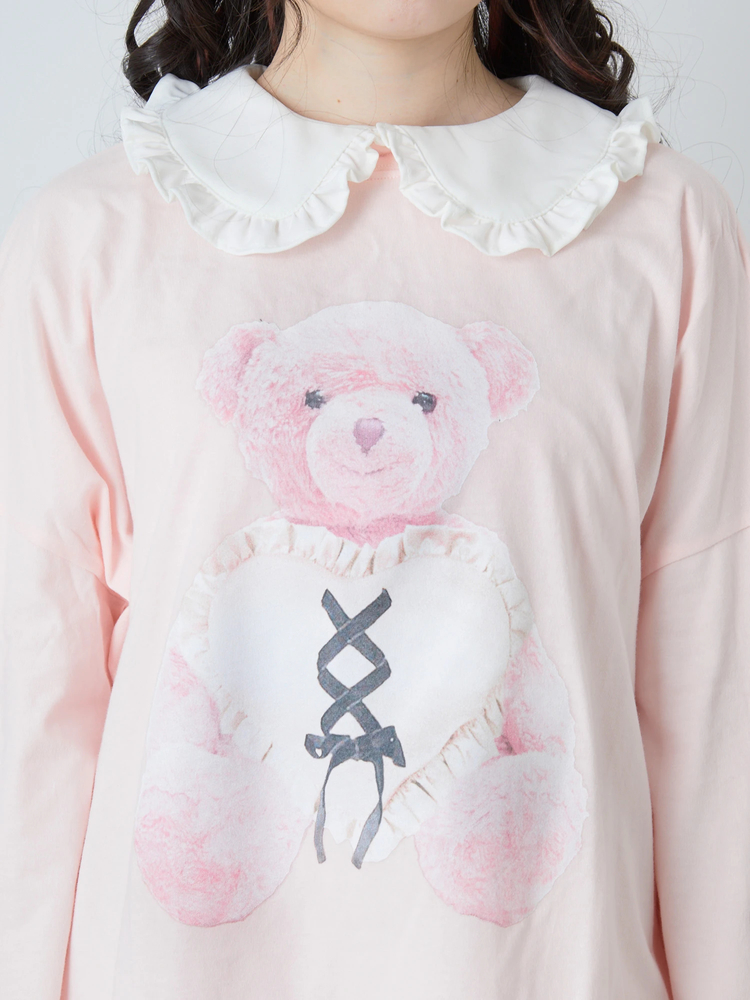ふたごくまちゃんロンTe - Ank Rouge(アンクルージュ)のTシャツ