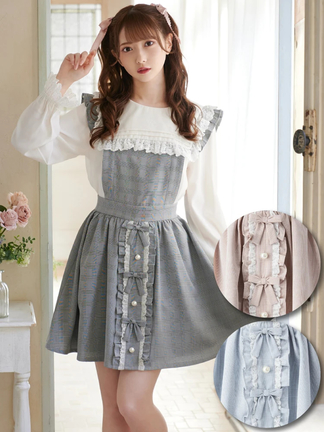 フロントリボンサロペットSK - Ank Rouge(アンクルージュ)のスカート