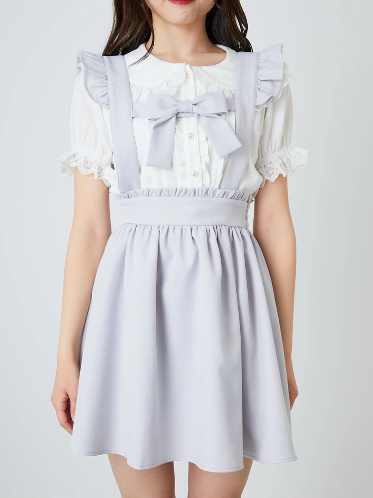 リボンハーネスギャザーSK - Ank Rouge(アンクルージュ)のスカート