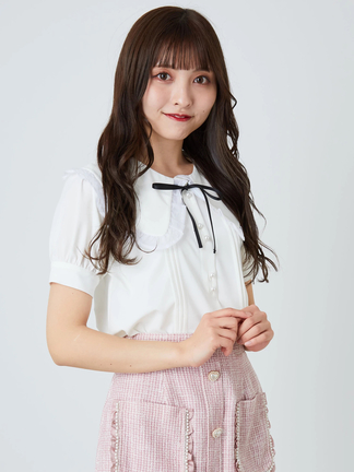 オーガンジーフリルブラウス - Ank Rouge(アンクルージュ)のシャツ