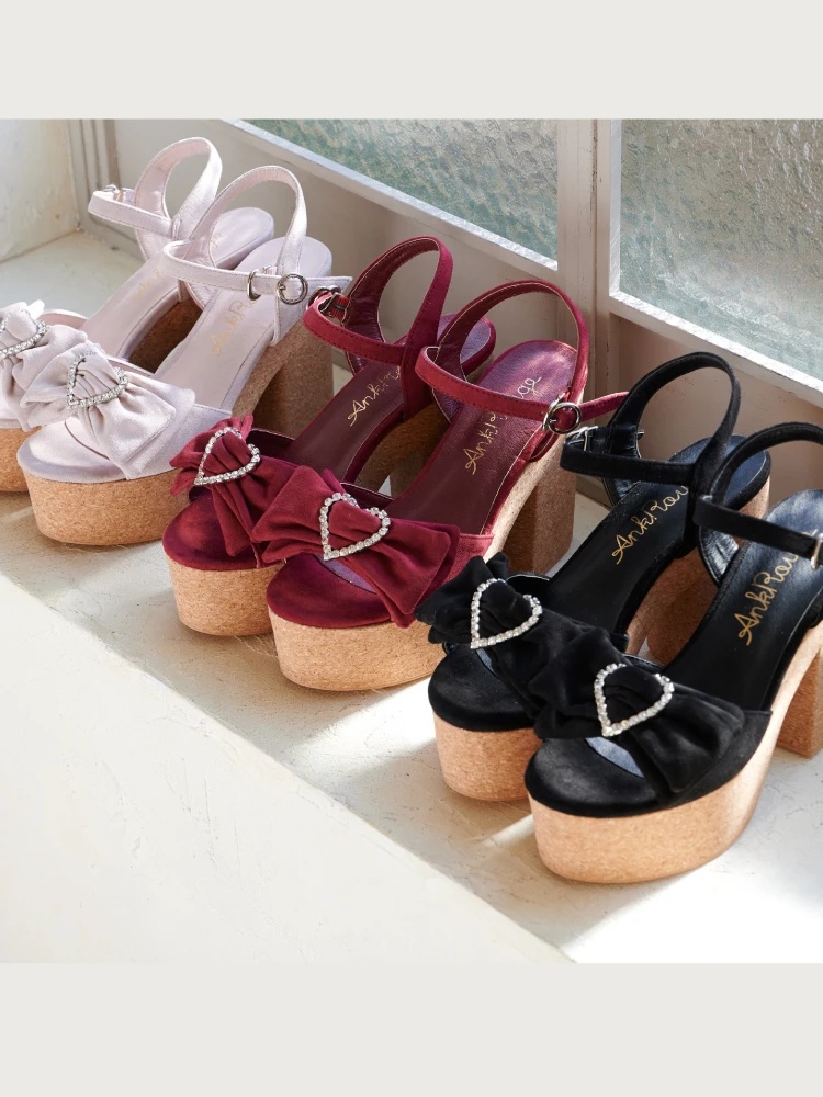 ハートバックルリボンサンダル Ank Rouge アンクルージュ のサンダル ファッション通販 Ailand アイランド ハートバックルリボンサンダル Ank Rouge アンクルージュ のサンダル ファッション通販 Ailand アイランド