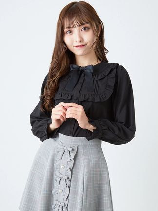 ヨークフリルリボンブラウス - Ank Rouge(アンクルージュ)の