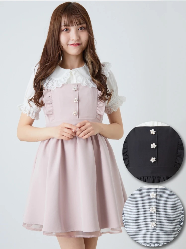 フラワーパールボタンJSK - Ank Rouge(アンクルージュ)の  