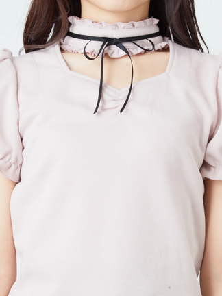 チョーカーネックパフTOPS - Ank Rouge(アンクルージュ)のT