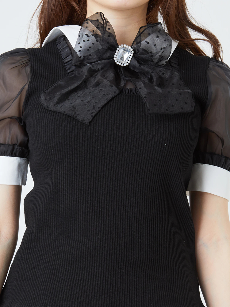 カフス付きTOPS - Ank Rouge(アンクルージュ)のTシャツ・カットソー