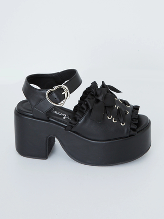 AnkRouge フリフリリボンサンダル フリフリリボンサンダル - Ank Rouge(アンクルージュ)のサンダル