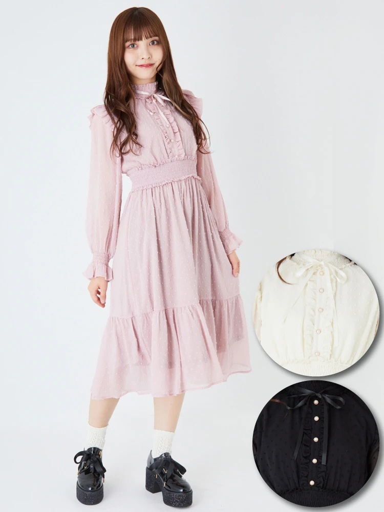 ドビーシフォンロングワンピース Ank Rouge アンクルージュ のマキシワンピ ファッション通販 Ailand アイランド