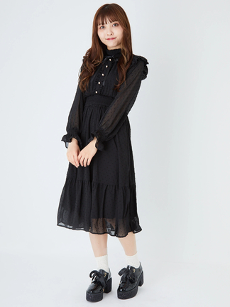 ★レア★【♥新品♥】インゲボルグ　INREBORG シフォン　ワンピースセット pj1220-05_1.jpg